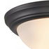 Elk Basics FLUSH MOUNT in Black Finish Model: 7013FM/60