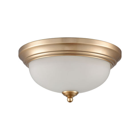 Elk Basics FLUSH MOUNT in Satin Gold Finish Model: 7002FM/50