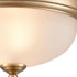 Elk Basics FLUSH MOUNT in Satin Gold Finish Model: 7002FM/50