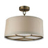 Elk Baxter SEMI FLUSH MOUNT in Brushed Antique Brass Finish Model: 31262/3