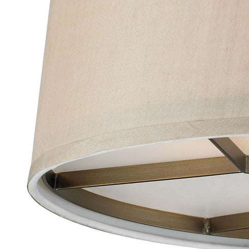 Elk Baxter SEMI FLUSH MOUNT in Brushed Antique Brass Finish Model: 31262/3