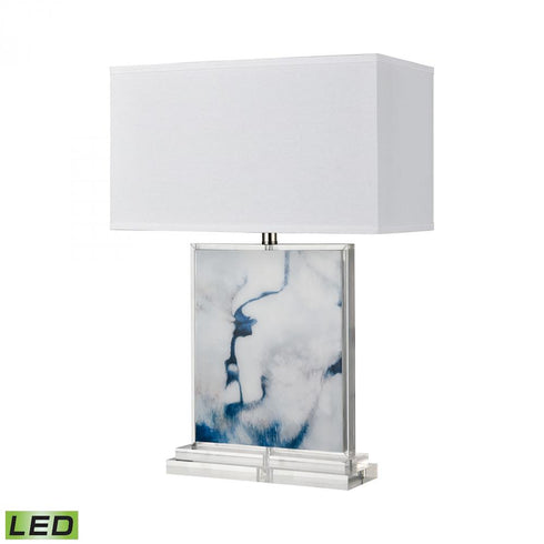 Elk Belhaven 28 Inch High 1 Light Table Lamp in Blue Includes LED Bulb Model: H019-7229-LED