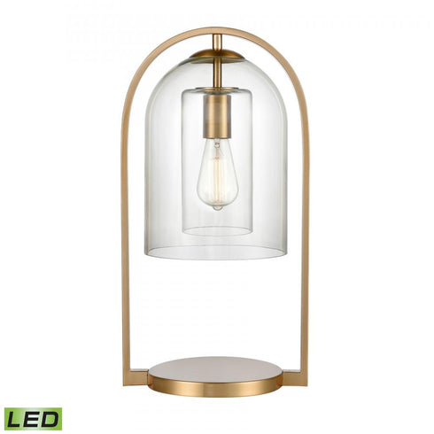 Elk Bell Jar 20 Inch High 1 Light Desk Lamp in Aged Brass Model: S0019-9579