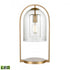 Elk Bell Jar 20 Inch High 1 Light Desk Lamp in Aged Brass Model: S0019-9579