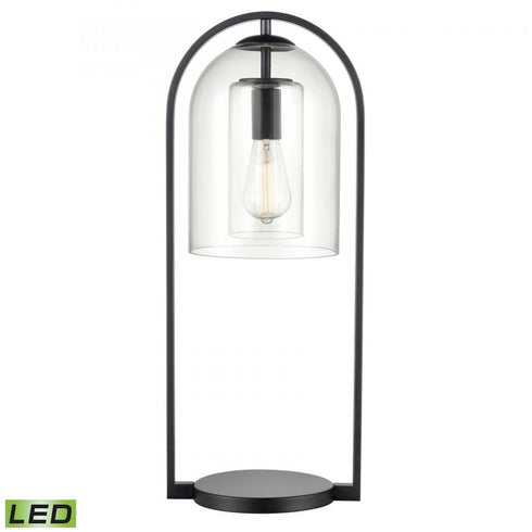 Elk Bell Jar 28 Inch High 1 Light Desk Lamp in Matte Black Model: S0019-9580