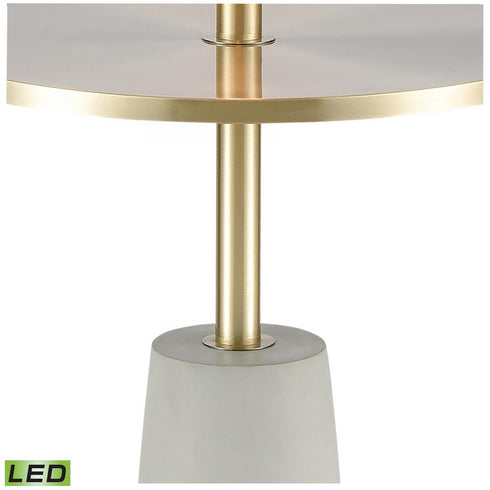 Elk Below the Surface 63 Inch High 2 Light Floor Lamp in Polished Concrete Includes LED Bulbs Model: 77129-LED