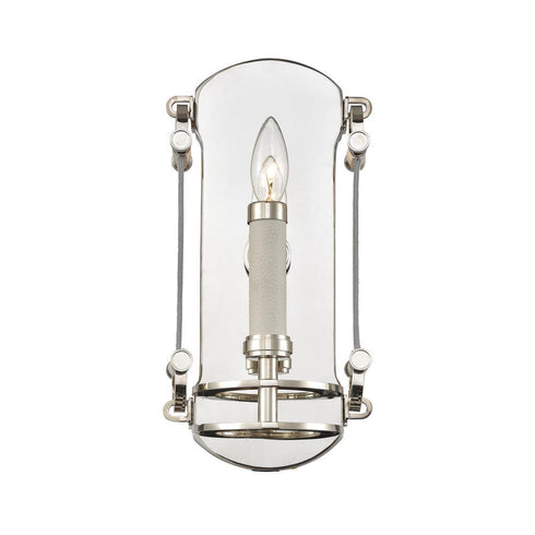 Elk Bergamo 1 Light SCONCE in Polished Nickel Finish Model: 16350/1
