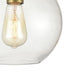 Elk Bernice SEMI FLUSH MOUNT in Brushed Antique Brass Finish Model: 47184/1