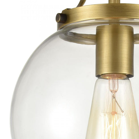 Elk Bernice SEMI FLUSH MOUNT in Brushed Antique Brass Finish Model: 47184/1