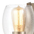Elk Bixler 1 Light SCONCE in Light Wood Satin Nickel Satin Nickel Finish Model: 46420/1
