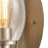 Elk Bixler 1 Light SCONCE in Light Wood Satin Nickel Satin Nickel Finish Model: 46420/1