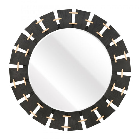 Elk Blade Mirror in Black Finish Model: H0036-10610