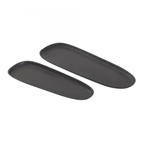 Elk Blain Tray Set of 2 in Matte Black (2 pack) (2 pack) Model: H0897-9845/S2