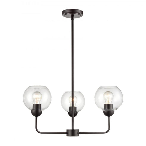 Elk Boman 23 Inch Wide 3 Light Chandelier in Oil Rubbed Bronze Model: CN280327