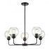Elk Boman 28 Inch Wide 5 Light Chandelier in Matte Black Model: CN280526