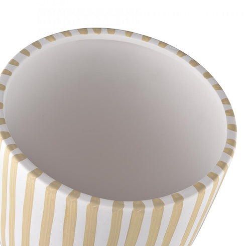 Elk Booth Striped Bowl Large (2 pack) (2 pack) in White Finish Model: H0017-10642