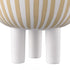 Elk Booth Striped Vase in White Finish Model: H0017-10641