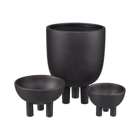 Elk Booth Vase in Black Finish Model: H0017-10422