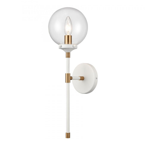Elk Boudreaux 19 Inch High 1 Light Sconce in Matte White Model: 24434/1