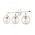 Elk Boudreaux 24 Inch Wide 3 Light Vanity Light in Matte White Model: 24432/3