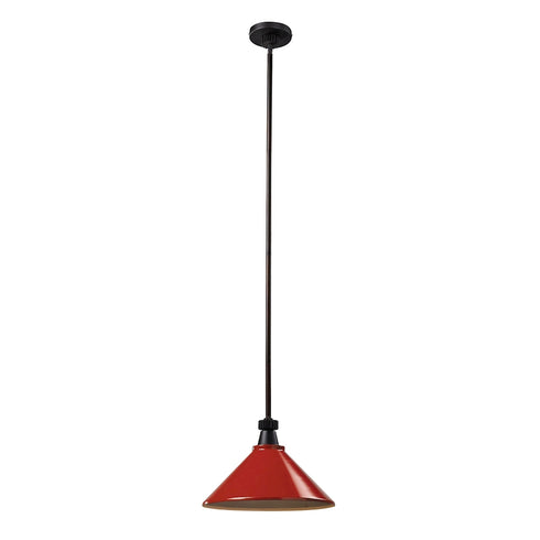 Elk Boulton 1 Light PENDANT in Oiled Bronze Finish Model: 66483-1