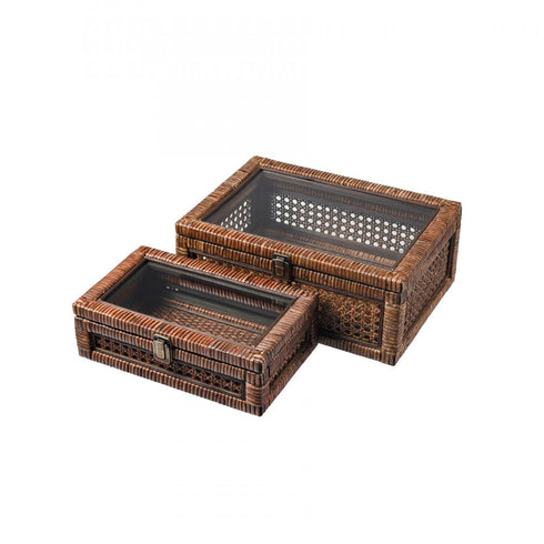 Elk Bowman Box Set of 2 in Rich Brown Model: S0037-11305/S2
