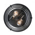 Elk Boyer 14 Inch Wide 2 Light Flush Mount in Matte Black Model: 82167/2