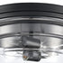 Elk Boyer 14 Inch Wide 2 Light Flush Mount in Matte Black Model: 82167/2