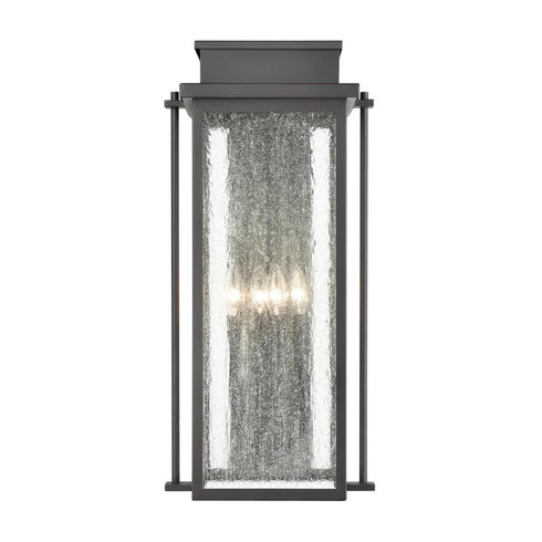 Elk Braddock 25.75 Inch High 4 Light Outdoor Sconce in Architectural Bronze Model: 45445/4