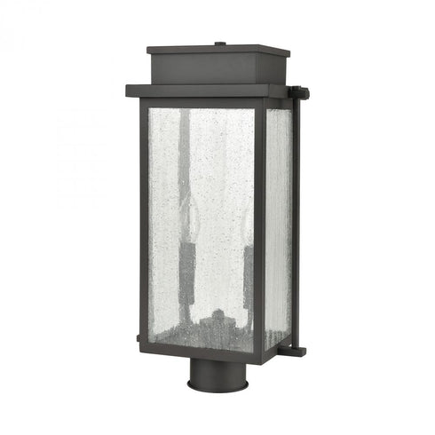 Elk Braddock POST MOUNT in Architectural Bronze Finish Model: 45444/2