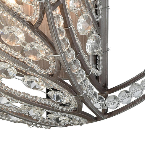 Elk Bradington 2 Light SCONCE in Weathered Zinc Finish Model: 11090/2