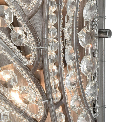 Elk Bradington 2 Light SCONCE in Weathered Zinc Finish Model: 11090/2