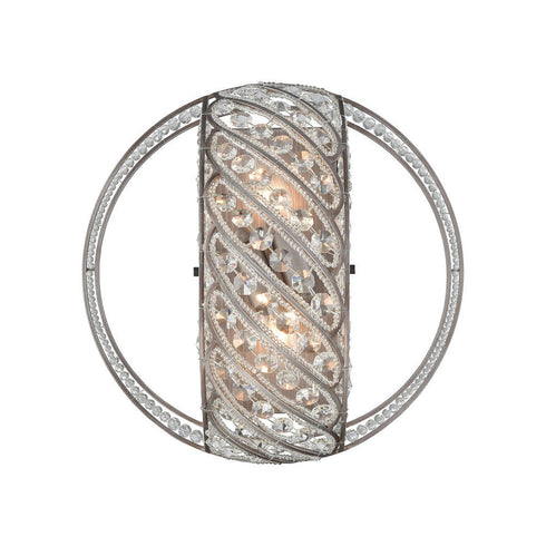 Elk Bradington 2 Light SCONCE in Weathered Zinc Finish Model: 11090/2