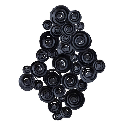 Elk Brando Dimensional Wall Art in Matte Black Model: S0806-12085
