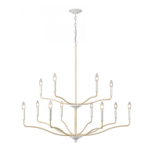 Elk Breezeway 40'' Wide 12 Light Chandelier Model: 52279/8+4