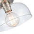 Elk Brewer 10 Inch Wide 1 Light Semi Flush Mount Brushed Nickel Model: 89944/1