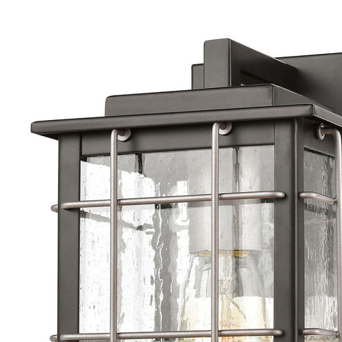 Elk Brewster 1 Light SCONCE in Matte Black Weathered Zinc Weathered Zinc Finish Model: 46710/1