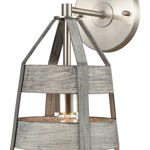 Elk Brigantine SCONCE in Weathered Driftwood Finish Model: 33450/1