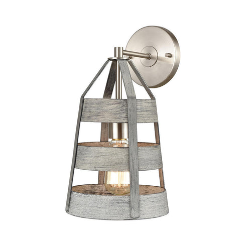 Elk Brigantine SCONCE in Weathered Driftwood Finish Model: 33450/1