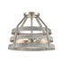 Elk Brigantine SEMI FLUSH MOUNT in Weathered Driftwood Finish Model: 33456/2