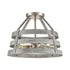 Elk Brigantine SEMI FLUSH MOUNT in Weathered Driftwood Finish Model: 33456/2