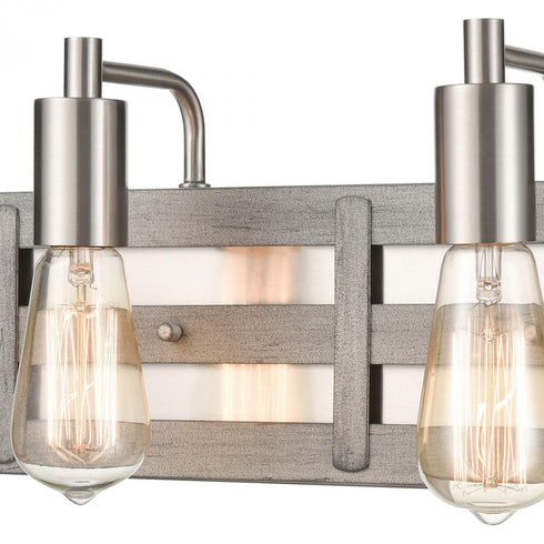 Elk Brigantine VANITY LIGHT in Weathered Driftwood Finish Model: 33452/2