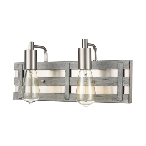 Elk Brigantine VANITY LIGHT in Weathered Driftwood Finish Model: 33452/2