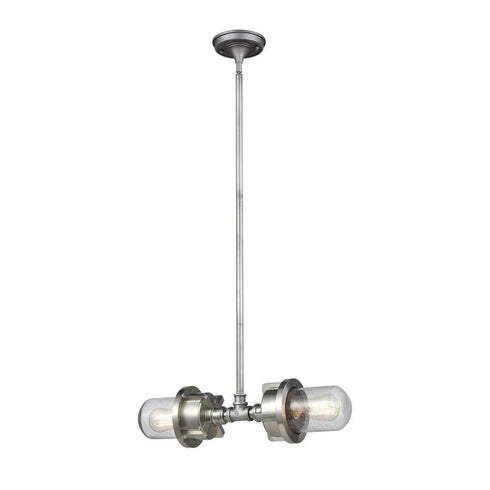 Elk Briggs ISLAND LIGHT in Weathered Zinc Satin Nickel Satin Nickel Finish Model: 16502/2
