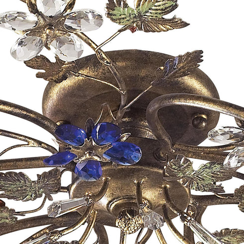 Elk Brillare SEMI FLUSH MOUNT in Bronzed Rust Finish Model: 9105/4