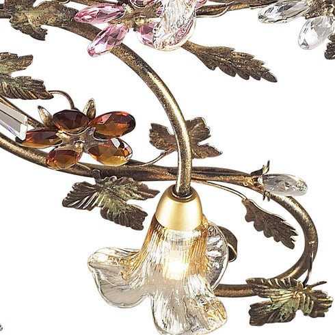 Elk Brillare SEMI FLUSH MOUNT in Bronzed Rust Finish Model: 9105/4