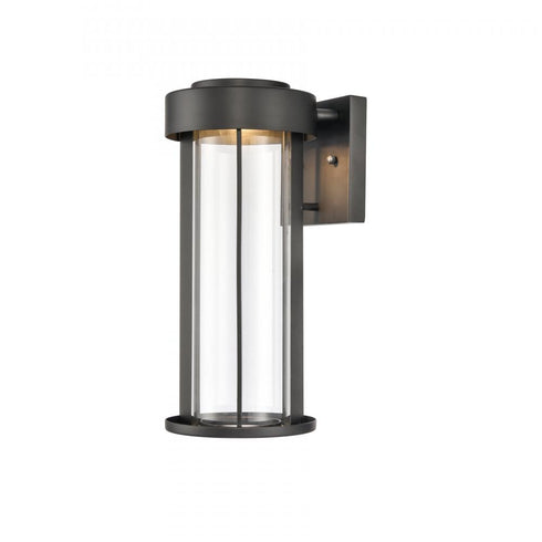 Elk Brillis 13.75 Inch High 1 Light Outdoor Sconce in Matte Black Model: 69630/LED