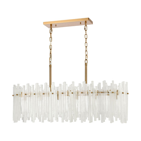 Elk Brinicle ISLAND LIGHT in Aged Brass Finish Model: D4663