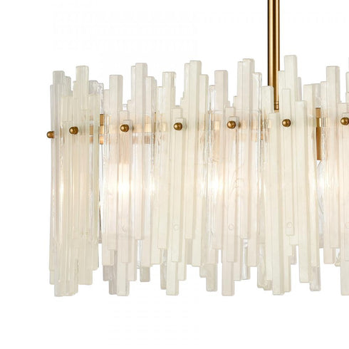 Elk Brinicle ISLAND LIGHT in Aged Brass Finish Model: D4663