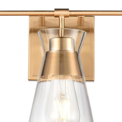 Elk Brookville VANITY LIGHT in Burnished Brass Finish Model: 47672/3